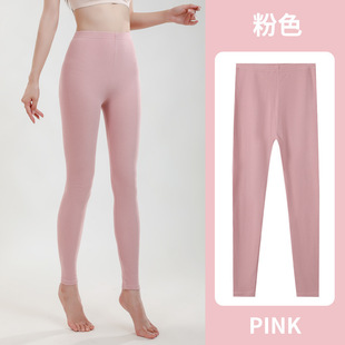 Threaded Outer Wear Leggings Autumn Pants Women's Autumn and Winter High Waist Tight Thin Slim Fit High Elastic Autumn Pants 2024 New