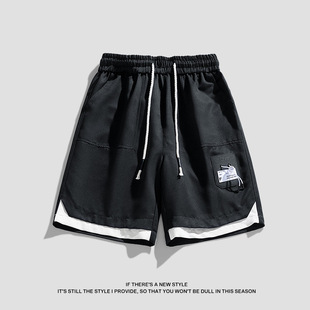 Men's Summer New Casual Shorts Men's Trendy Brand Men's Overalls Pants Teenagers Loose Men's Sports