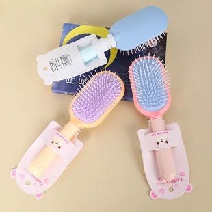 Curly hair comb airbag massage roller comb straight hair bangs pear flower head professional barber shop style large plate comb wholesale