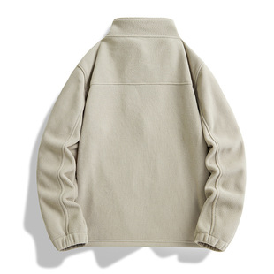 2024 couple outdoor boiling heat storage fleece coat for men and women with autumn and winter warm fleece coat fleece-lined thick