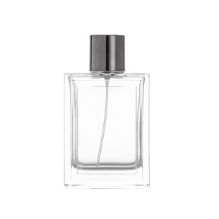 Оптовая продажа 100ml квадратная бутылка 15 байон парфюмерная пустая бутылка косметика разливочная бутылка прозрачная парфюмерная стеклянная бутылка