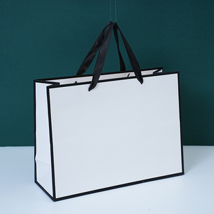 Paper bag custom kraft paper bag high-grade handbag gift bag custom kraft paper handbag square low packing bag