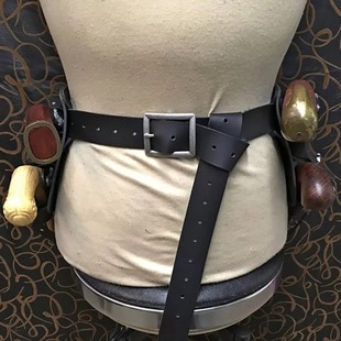 2023 желание Новое поступление мужской средневековый COSPLAY ручной работы ретро открытый двойной держатель для пистолета