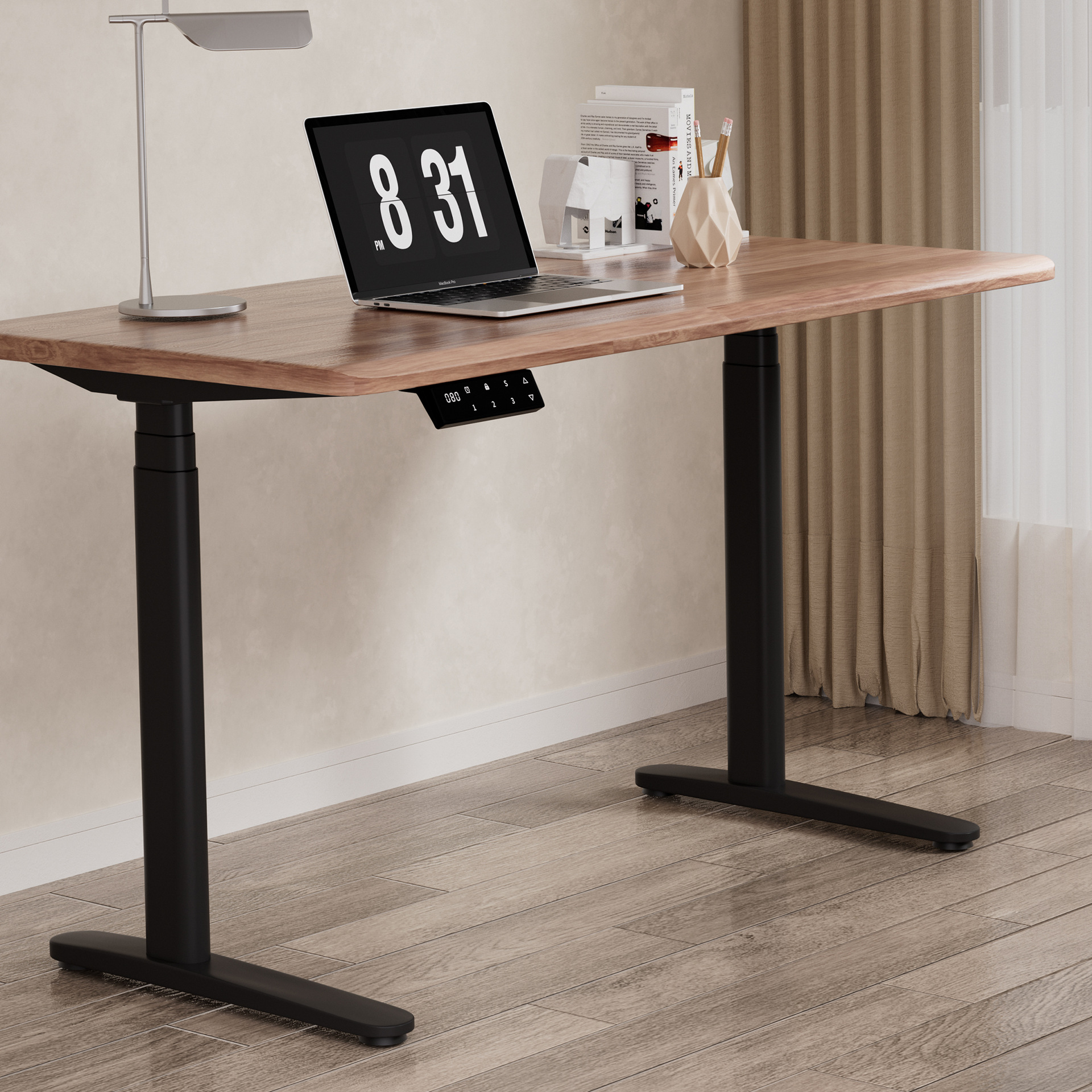 Oval Electric Lifting Table Leg In Stock Computer Desk E-Sports Table Home Learning and Writing Office Desk Workbench