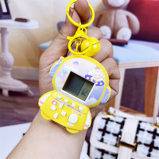 Creative Palm Mini Sanrio Game Machine Keychain Puzzle Decompression Cartoon Creative Small Pendant School Bag Hanging Ornaments