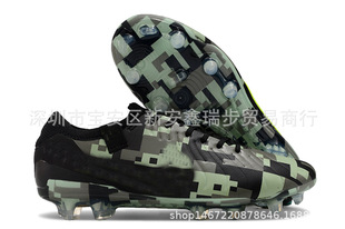 2025 new men's fully knitted waterproof low top FG nail football shoes brand FG soccer shoes5