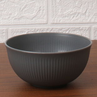 15cm Striped Bowl 9 Boxed Wheat Straw Household Noodle Bowl Restaurant Anti-fall Rice Bowl Noodle Bowl 700ml Soup