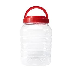 Baosheng Square Sealed Plastic Jar Honey Bottle Multi-specification Household Sub-packaging Storage Food Grade Transparent Packaging Bottle