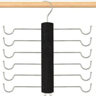 Factory Direct Multi-functional Multi-layer Solid Wood Underwear Hanger Sling Non-slip Pants Rack Household Storage Seamless Clothes Hanger
