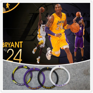 Basketball Star Kobe Circle Sports Bracelet Silicone Luminous Wristband Jewelry James Owen Durant Wade