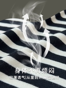 Ice Silk Camisole Women's 2024 Summer Black and White Striped Slim-fit European and American Sleeveless Knitted Base Shirt