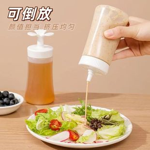 Hot Selling Invertable Sauce Bottle Household Ketchup Salsa Sauce Squeeze Bottle Kitchen Food Grade Large Diameter Sauce Bottle
