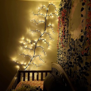 LED Simulation Vine Branch Vine Light Room Atmosphere Decoration Model Light Holiday Wedding Arrangement Christmas Tree Light