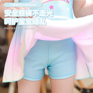 Children's swimsuit girls summer small and medium-sized children's princess super fairy 2025 new printed split sunscreen swimsuit wholesale