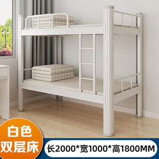 Student Dormitory Bunk Bed Bunk Profile Bed Apartment Bed Construction Site High and Low Bed Employee Steel Iron Bed Iron Frame Bed