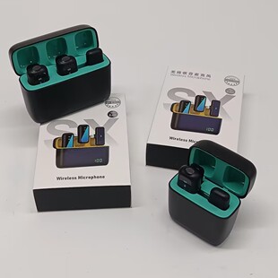New private model SX6 wireless collar clip microphone short video live radio recording Intelligent Noise reduction digital display microphone