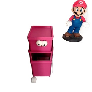 Cute Big-eyed Cute Trash Can Diy Living Room Ornaments Household Large Capacity High-value Storage Square Storage Box