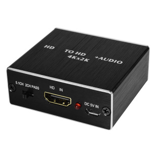 HDMI Audio Splitter 4k60hz HDMI to HDMI Audio3.5 SPDIF Fiber Optic Audio Converter