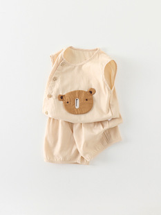 Baby Kit Летний детский жилет 2025 Новый летний костюм
