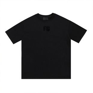 FEAR OF GOD High Street Сезон 6 FG Богатый и красочный отражающий свободный тренд Летняя футболка с короткими рукавами мужская половина рукава