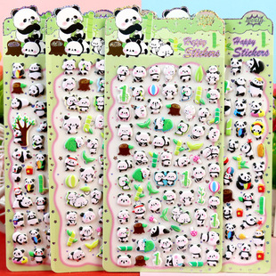 New Stitch Sanlio Kulomi Merodie Cartoon Soft Cotton Sticker Children's Three-dimensional Panda Foam Sticker
