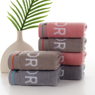 Factory wholesale cotton towel wash bath unisex face towel cotton thick soft adult towel