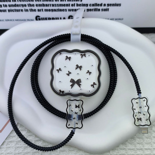 Apple, 20W британские зарядные головки защитный чехол черный бант защитный чехол для передачи данных защитный чехол для укуса