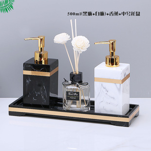 Hotel Bathroom Supplies Foaming Bottle Resin Press Sub-Bottle Body Soap Shampoo Hand Soap Empty Bottle
