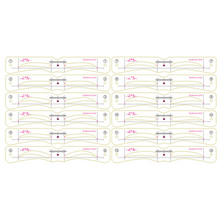 Semi-Transparent Eyebrow Patch One-Piece Eyebrow Beauty Auxiliary Card Beauty Semi-Transparent Waterproof Eyebrow Strip Lazy Eyebrow Patch
