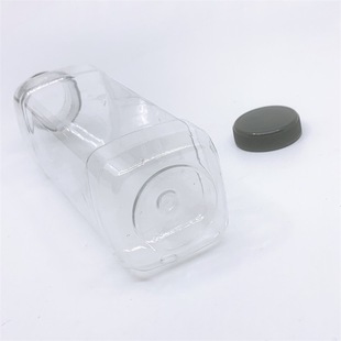 220Cc 480Cc Square Juice Bottle Pet Milk Tea Plastic Bottle Beverage Transparent Bottle
