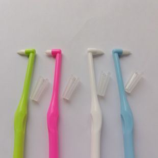 cleanpik oral single beam orthodontic toothbrush orthodontic soft bristle interdental brush in-depth cleaning adult