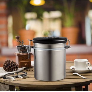 304 stainless steel sealed tank spray paint single air valve coffee bean storage tank exhaust with color box