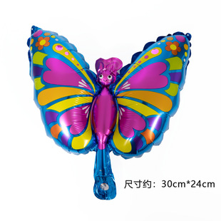 Cross-border e-commerce mini wave ball cartoon animal doll aluminum foil inner ball aluminum film ball ball decoration birthday atmosphere