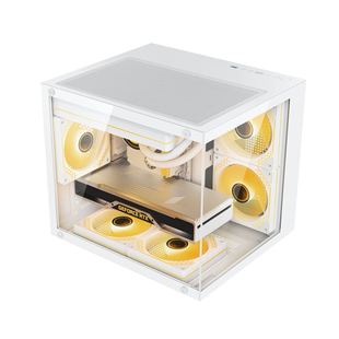 Cross-border Chassis Small ITX Computer Chassis Light Encounter Mini Small Chassis Tempered Glass Desktop Computer Chassis