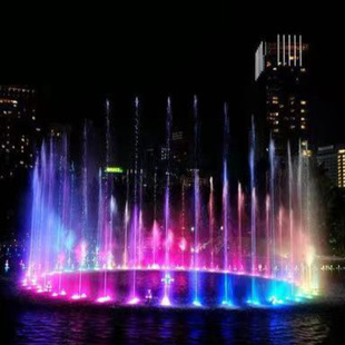 Outdoor community park pool music fountain courtyard ornamental fountain factory design and installation of program-controlled fountain