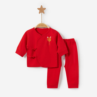 Newborn Baby Clothes Spring and Autumn Summer Newborn Pure Cotton 0 Base Monk Split Underwear Baby Autumn Clothes Set in March