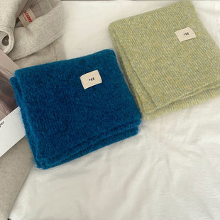 [Dai Green] High Feeling Full ~ South Korea Dongdaemun egg Solid Color Classic Warm Cashmere Scarf Scarf