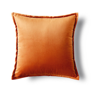 Light Luxury Round Orange Sofa Back Cushion Light Luxury Retro Light Luxury Bed Pillowcase ins Style Living Room Pillow