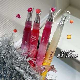 PinkyFocus Honey Transparant Lip Essence Honey Moisturizing Anti-chapped Concealed Lip Pattern Doodle Lip Oil