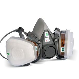 3M 6200 dustproof and toxic respiratory protection set spray paint decoration polishing chemical odor protection half mask