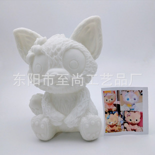 Spot vinyl painted doll children's white embryo doll fall not bad graffiti piggy bank diy toys wholesale