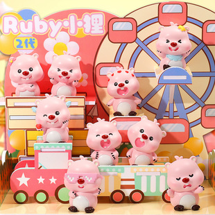 Student graduation gift kapibala inspirational series blind box cute tide play hand doll resin craft wholesale