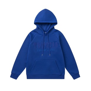 Trapstar Color Color полотенце вышивка американская высокая улица свободная мужская и женская свитер с капюшоном повседневные прямые брюки
