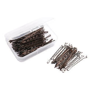 Factory wholesale cross-border foreign trade Amazon Golden clip boxed hairpin side clip 5cm hairpin headdress hairpin