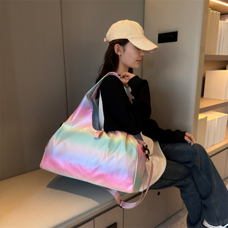 Pearlescent Large Capacity Sports Training Bag, Stylish Casual Short Trip Travel Bag, Outdoor Travel Shoulder/Crossbody Bag (Wholesale)