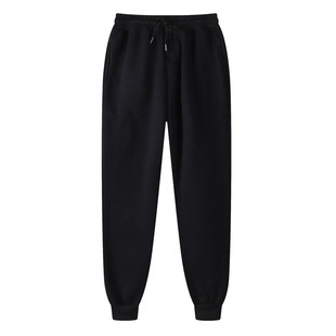 Cross-Border Light board men's trousers solid color plus velvet casual pants fashion trend tether toe manufacturers wholesale to map