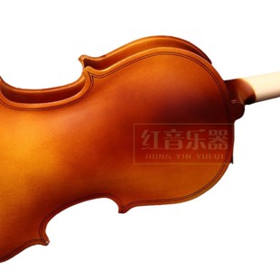 Red tone Violin handmade quality matt color adult children beginner grading instrument