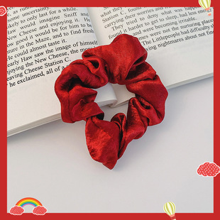 Pig Intestine Hair Ring Simple Women's Tie Rope Rubber Tendon Joker High-end Sense French Pine Tail Summer Hair Rope Hair Accessories Wholesale