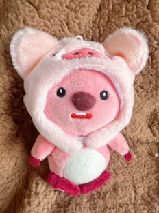 Internet Celebrity Cute Little Beaver Ruby Loopy Pendant Plush Toy Doll Doll Bag Pendant Keychain