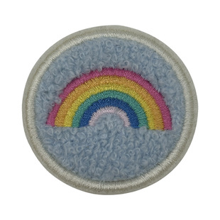 Computer Embroidered Stickers Cartoon Animation Towel Embroidered Sewer Patch Clothing Computer Car Flower Badge Cloth Stickers Embroidered Stickers